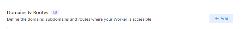 Cloudflare domain add button