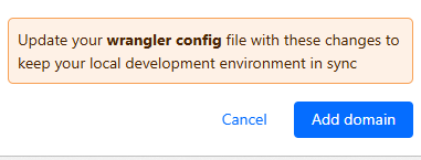 Cloudflare confirm custom domain