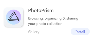 Photoprism in the store