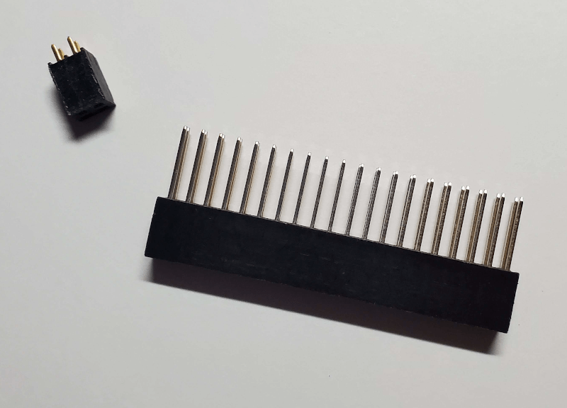 gpio stacking header and board-to-board connector