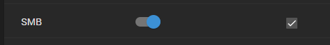Toggle SMB on TrueNAS