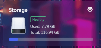 Pi storage consumption